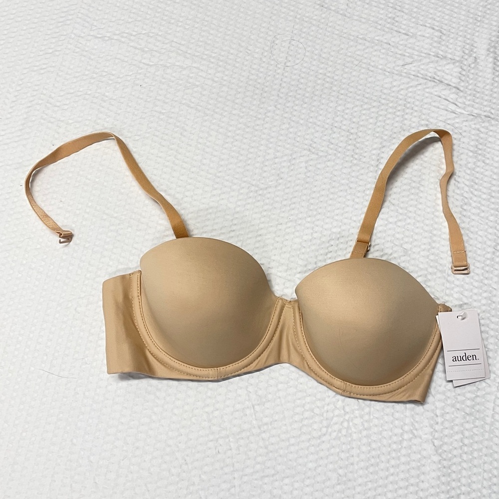 Auden Women's Tan Bra Convertible Straps 34C
